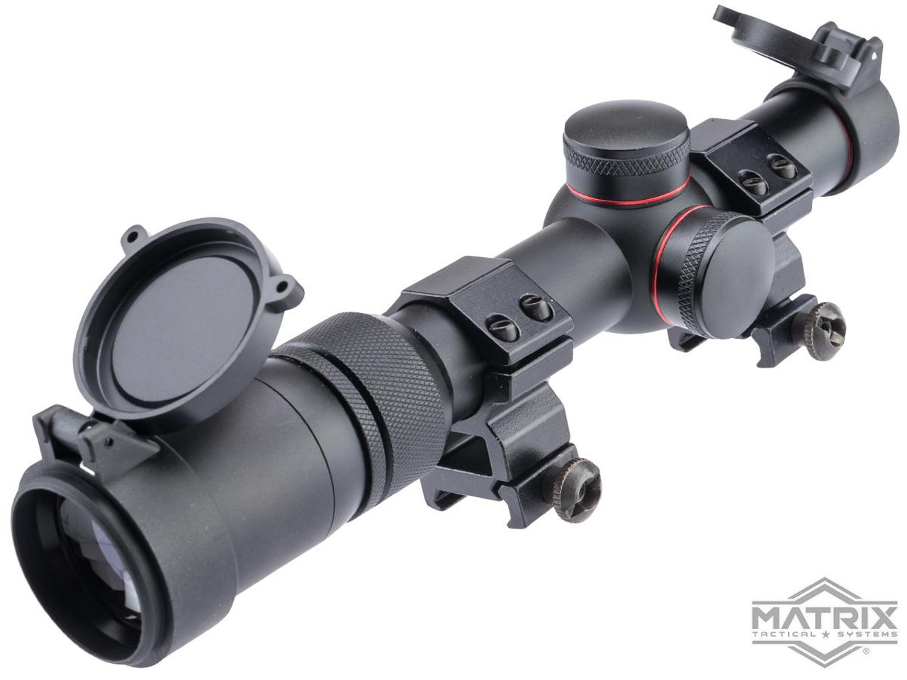Matrix 1.5-5x20 "Hawk" Rifle Scope w/ Mounting Rings