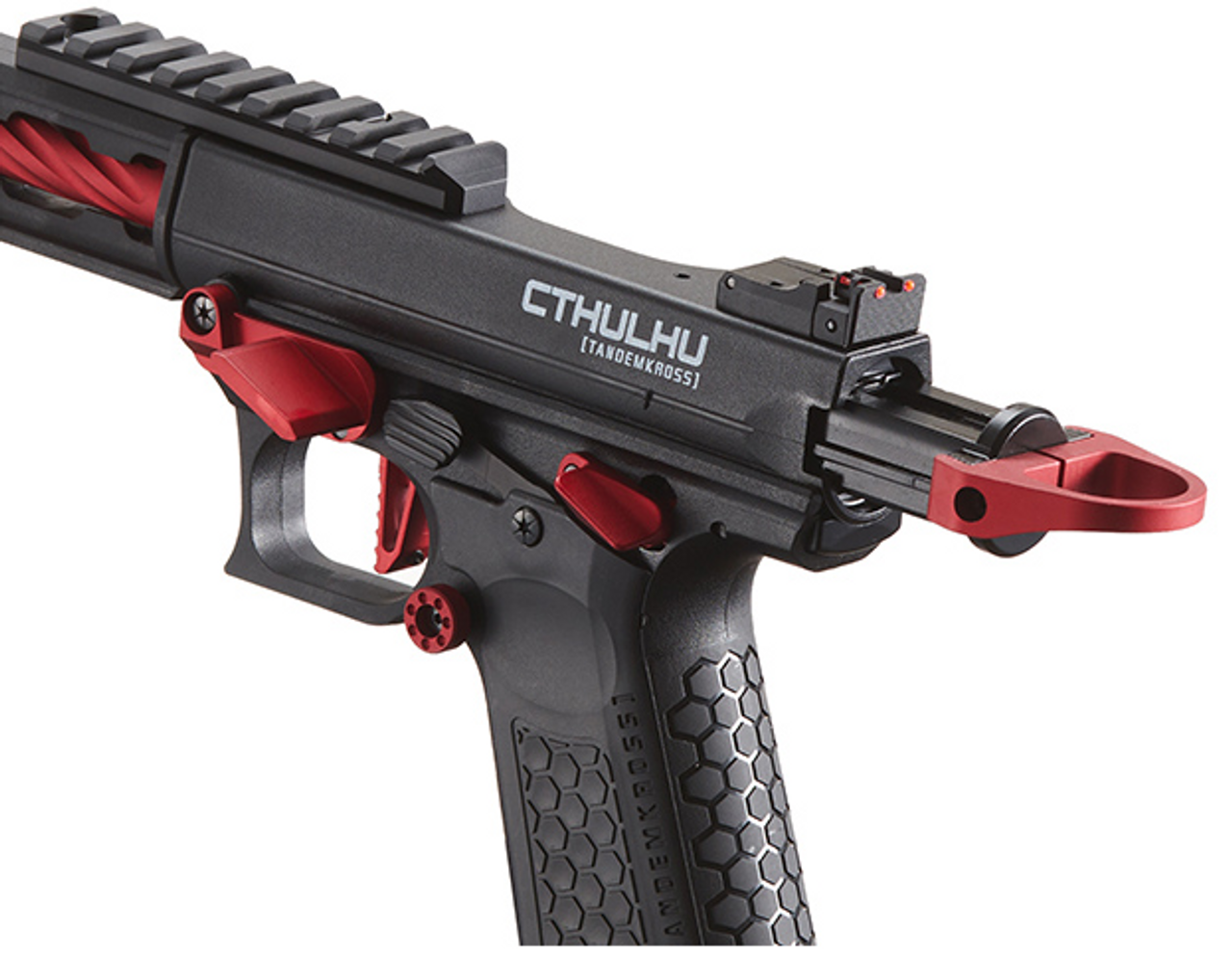 Lancer Tactical x Tandemkross CTHULHU Gas Blow Back Pistol - (Black/Red)