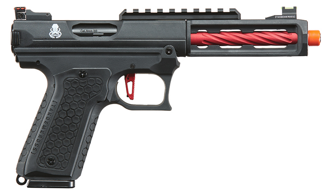 Lancer Tactical x Tandemkross CTHULHU Gas Blow Back Pistol - (Black/Red)