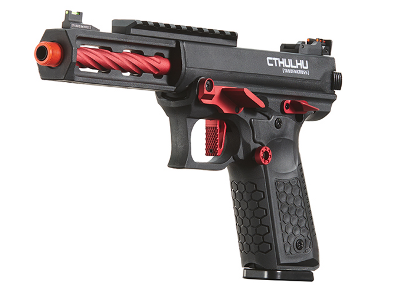 Lancer Tactical x Tandemkross CTHULHU Gas Blow Back Pistol - (Black/Red)
