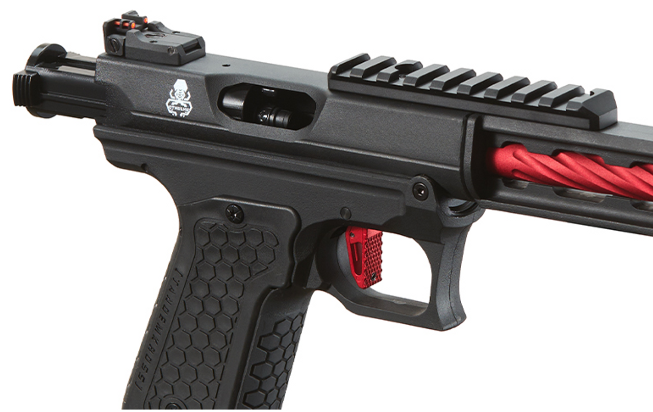 Lancer Tactical x Tandemkross CTHULHU Gas Blow Back Pistol - (Black/Red)