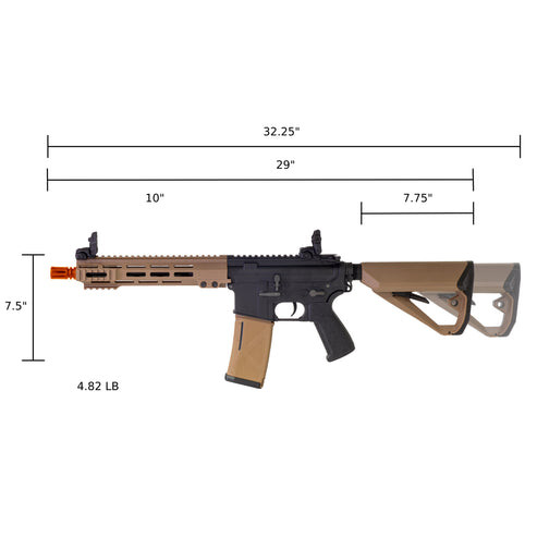 ARCTURUS LWT MK-I CQB 10" AEG SPORT Black-Tan Starter Pack ARC SE