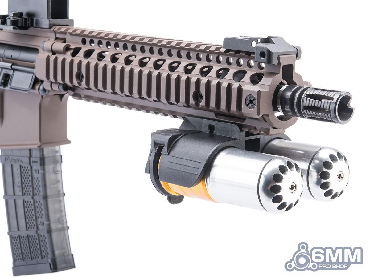 6mmProShop Compact Rail-Mounted Grenade launcher (Model: Double Launcher / Launcher Only)