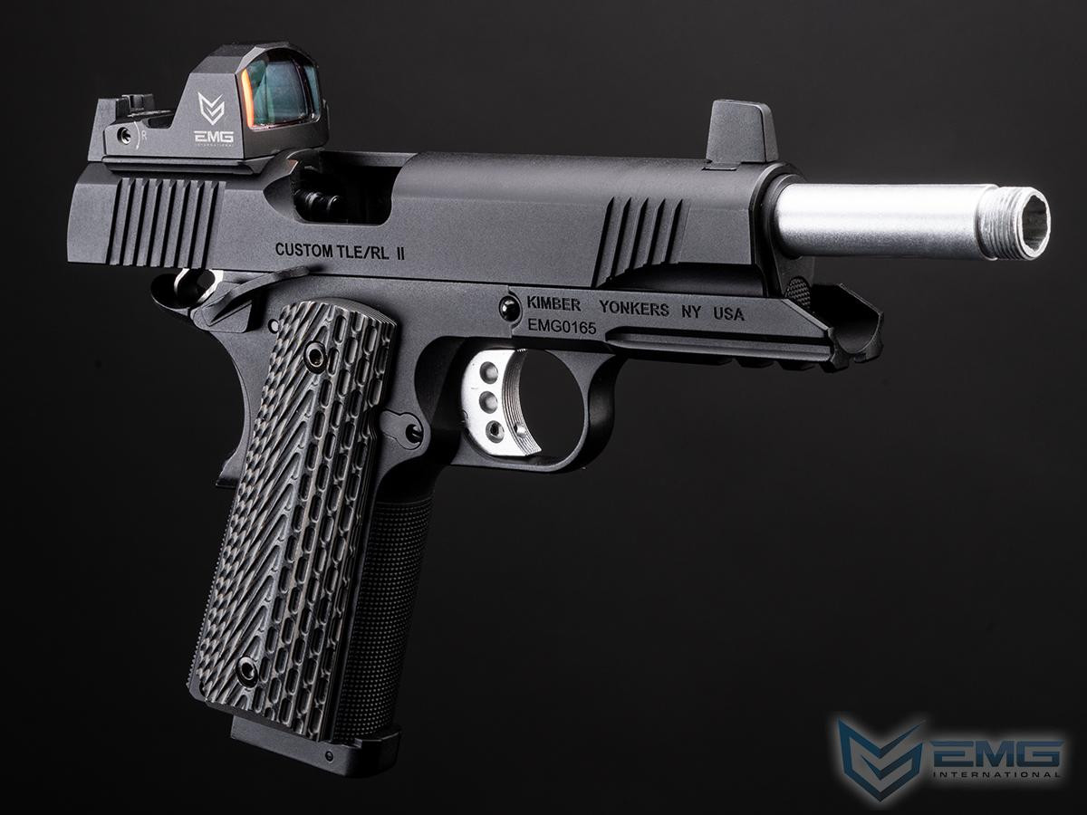 EMG x Kimber Licensed Custom TLE/RL II 1911 CO2 Gas Blowback Airsoft Pistol with G10 Grips