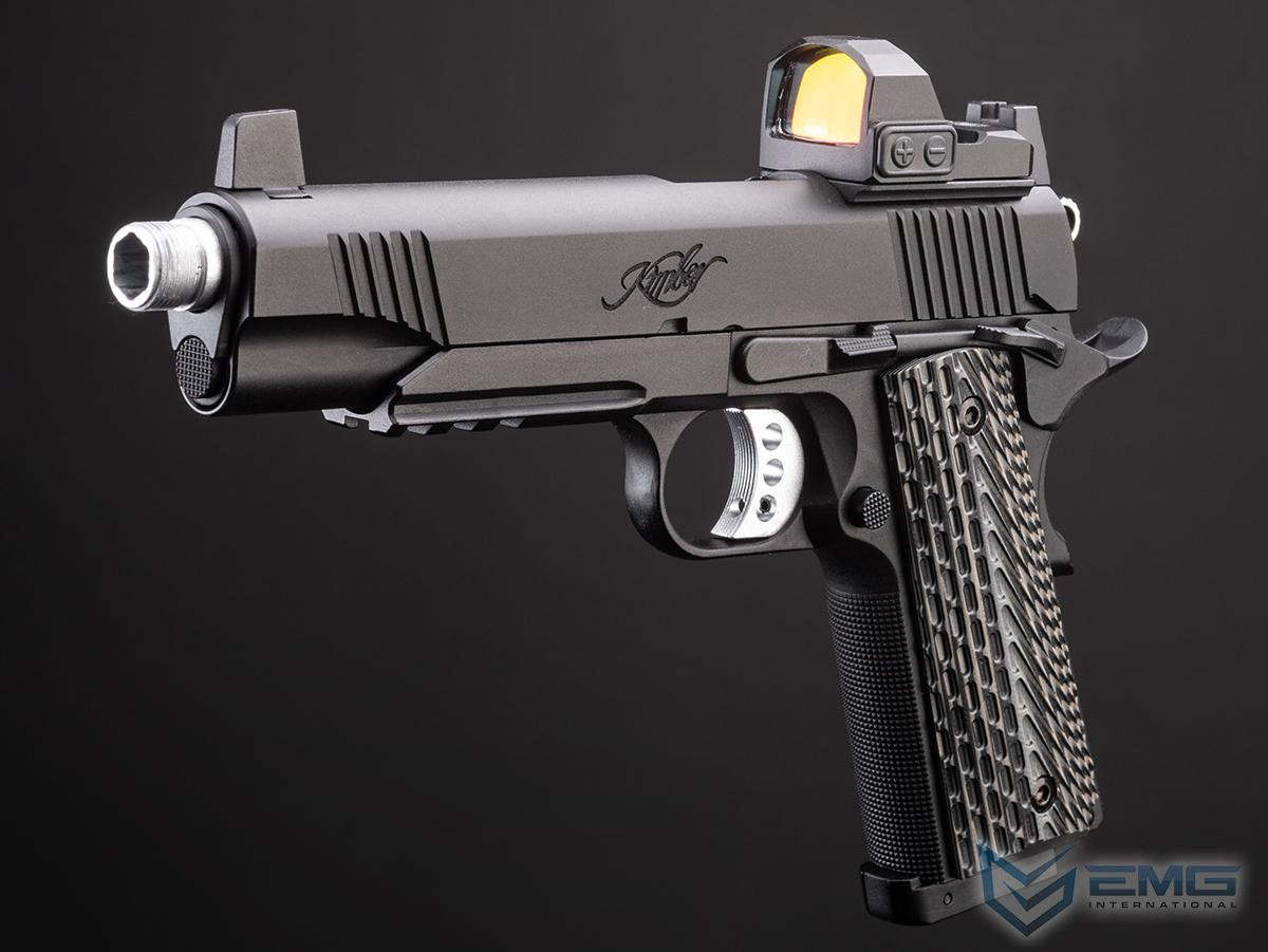 EMG x Kimber Licensed Custom TLE/RL II 1911 CO2 Gas Blowback Airsoft Pistol with G10 Grips