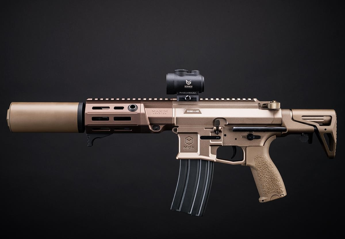 Maxim Defense PDX-SD Airsoft AEG w/ GATE ASTER MOSFET VFC (Color: Tan)