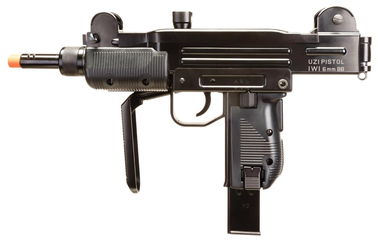 SMG UZI エアソフトガン ブラック Umarex IWI UZI Carbine Gen 2 CO2 Blowback Airsoft SMG, Black