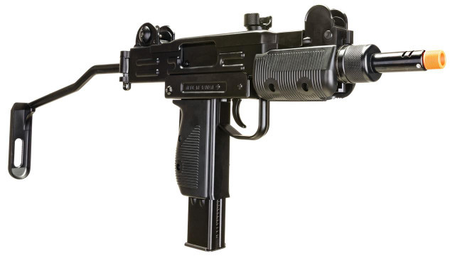 SMG UZI エアソフトガン ブラック Umarex IWI UZI Carbine Gen 2 CO2 Blowback Airsoft SMG, Black