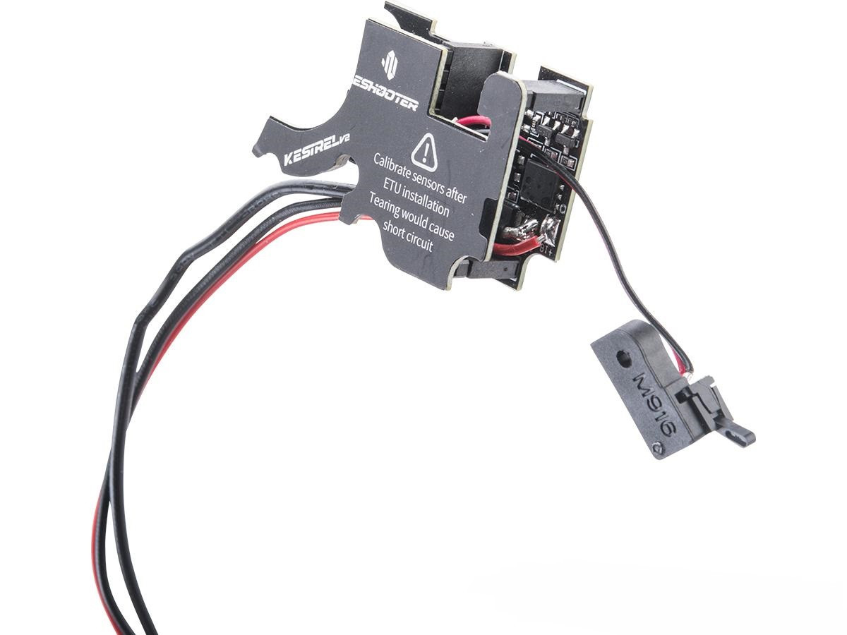 E-Shooter Technology Kestrel Advance V2 ETU for Version 2 AEG Gearboxes (Model: Rear Wired)