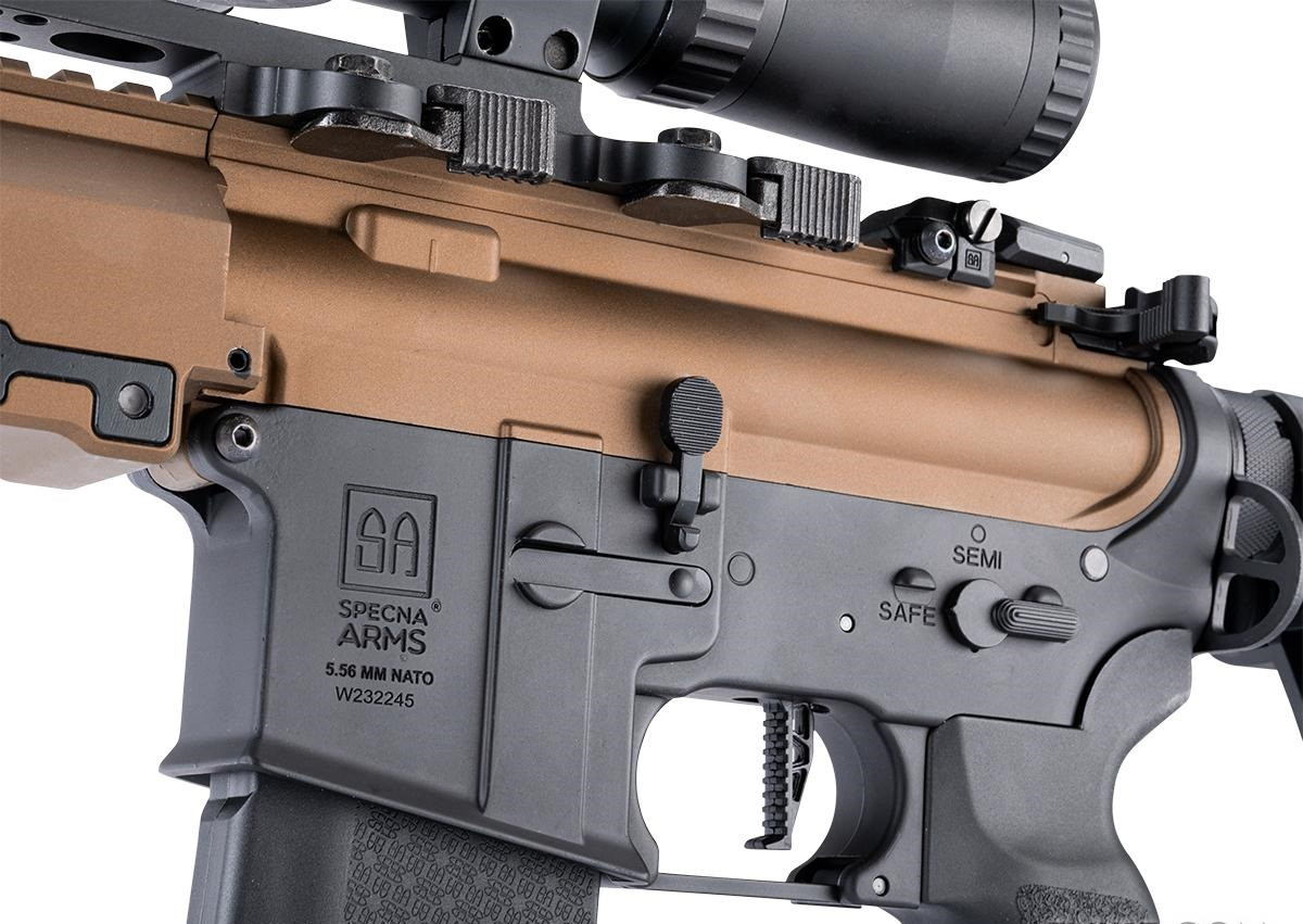 Specna Arms SA-P22 PRIME BLDC M4 Airsoft Rifle w/ GATE Aster II ETU (Color: Chaos Bronze)