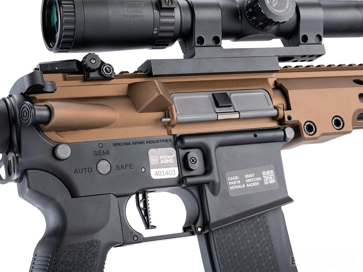 Specna Arms SA-P22 PRIME BLDC M4 Airsoft Rifle w/ GATE Aster II ETU (Color: Chaos Bronze)