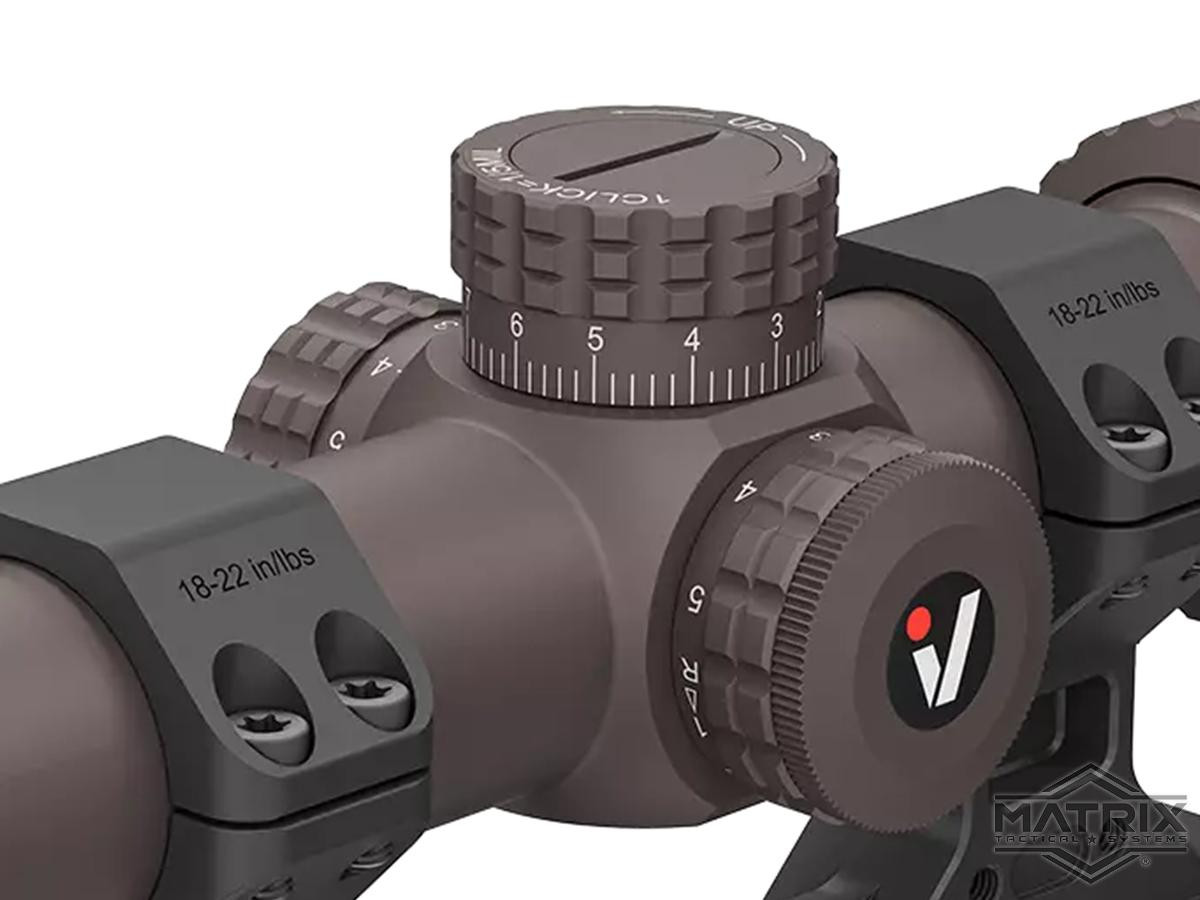 Matrix S6 1-6x24 LPVO SFP Rifle Scope w/ High Picatinny Mount - Vector Optics (Color: Coyote-Dark Earth)