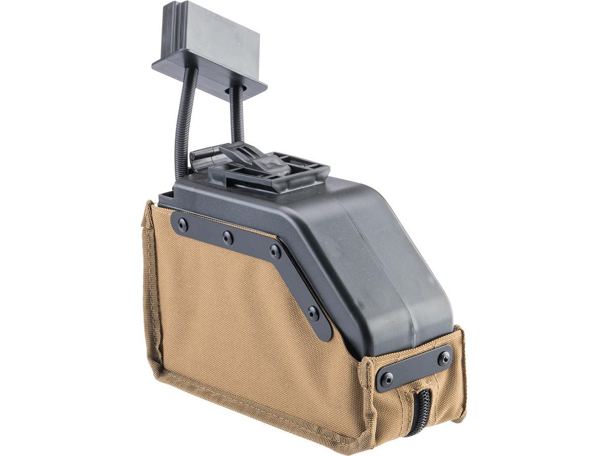 Cybergun 2000 Round Auto-Winding Box Magazine for Airsoft M249 Series AEG (Color: Tan)