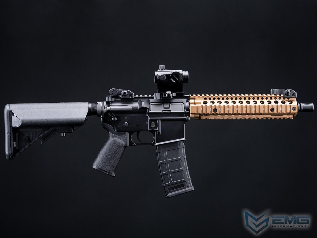 EMG x Daniel Defense DDMK18 Airsoft AEG Rifle w/ Platinum QBS Gearbox - CYMA (Color: Black - DE Hand Guard / 350 FPS / Gun Only)