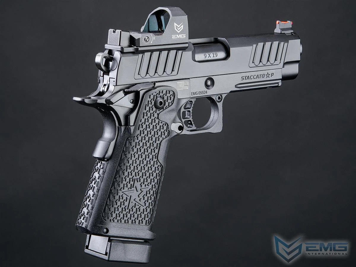 EMG Helios x Staccato P 2011 CO2 Gas Blowback Airsoft Pistol (Model: VIP Grip / Standard / Gun Only)