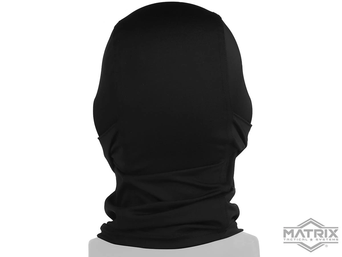 Matrix Knight Balaclava Headgear w/ Mesh Mouth Protector (Color: Black)