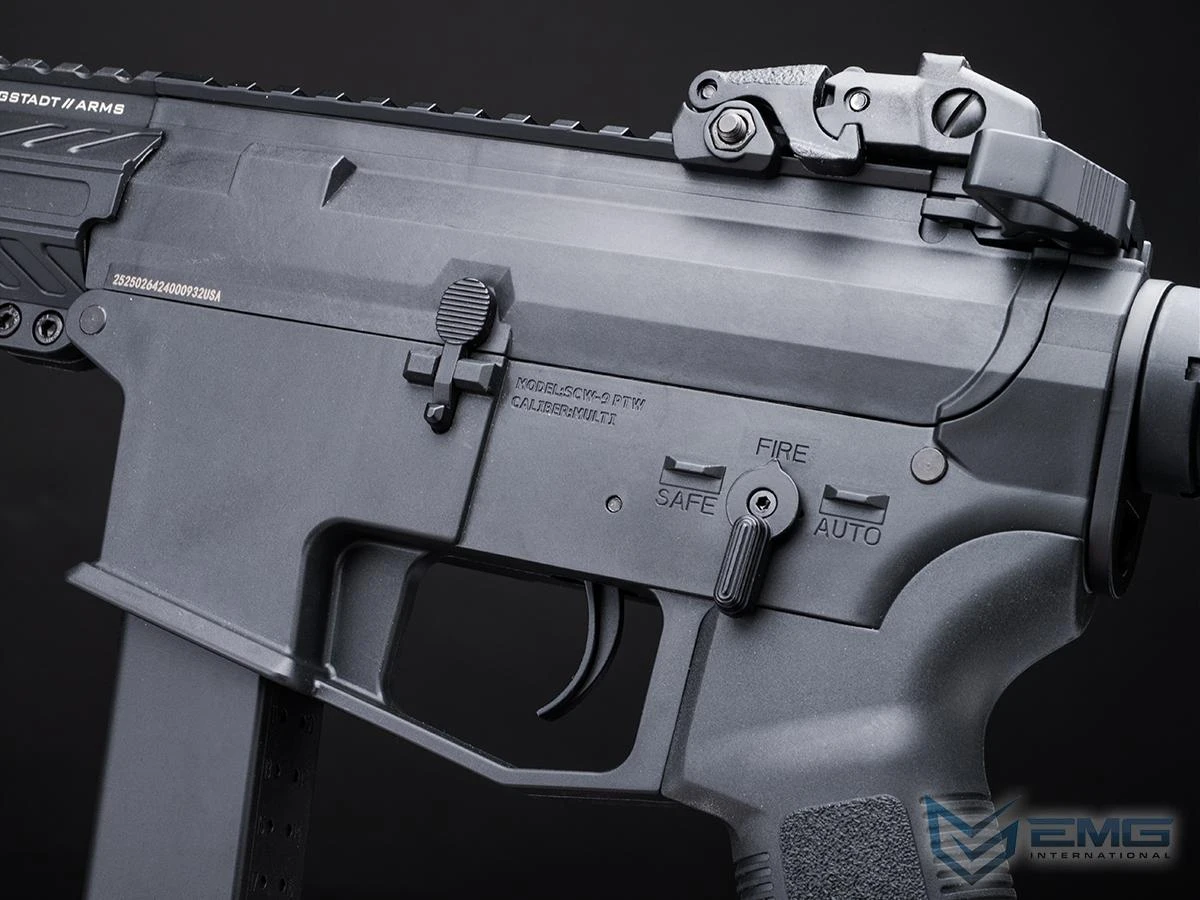 EMG x Angstadt Arms UDP-9 Pistol Caliber Carbine AEG with Battery and Charger (Color: Black / 7.5")