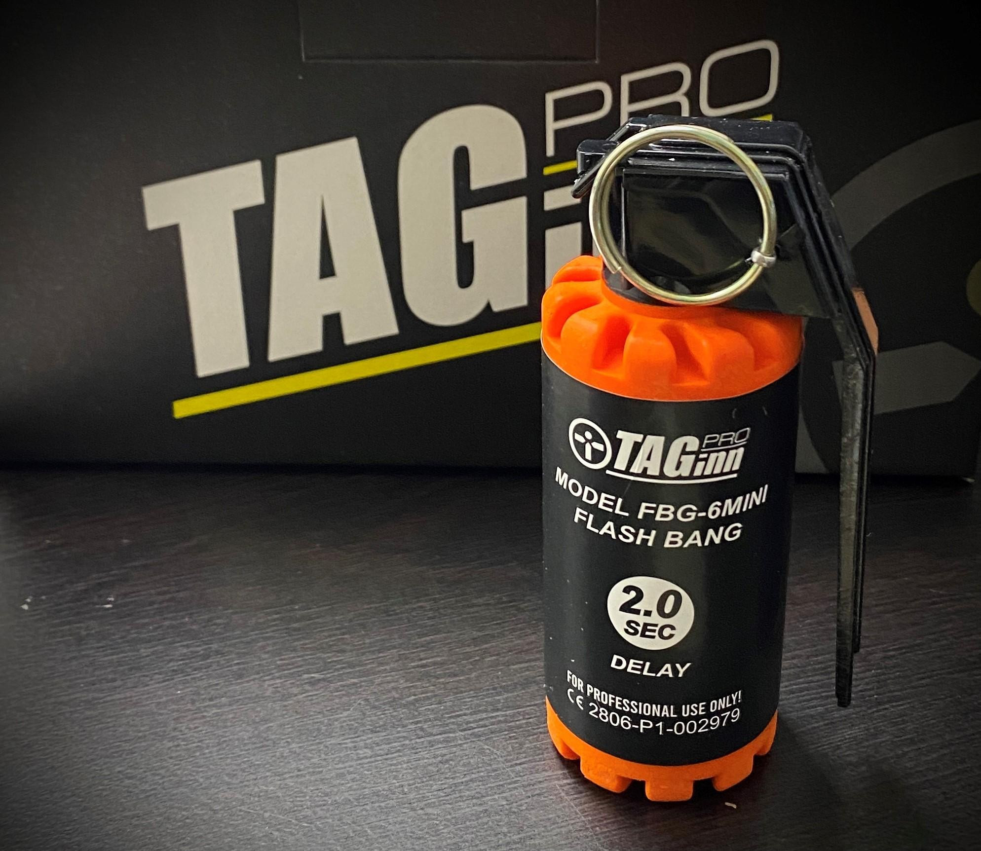 Taginn mini FBG6 (2.0s) Flash Grenade Pack of 10 For Law Enforcement & Military Use Only