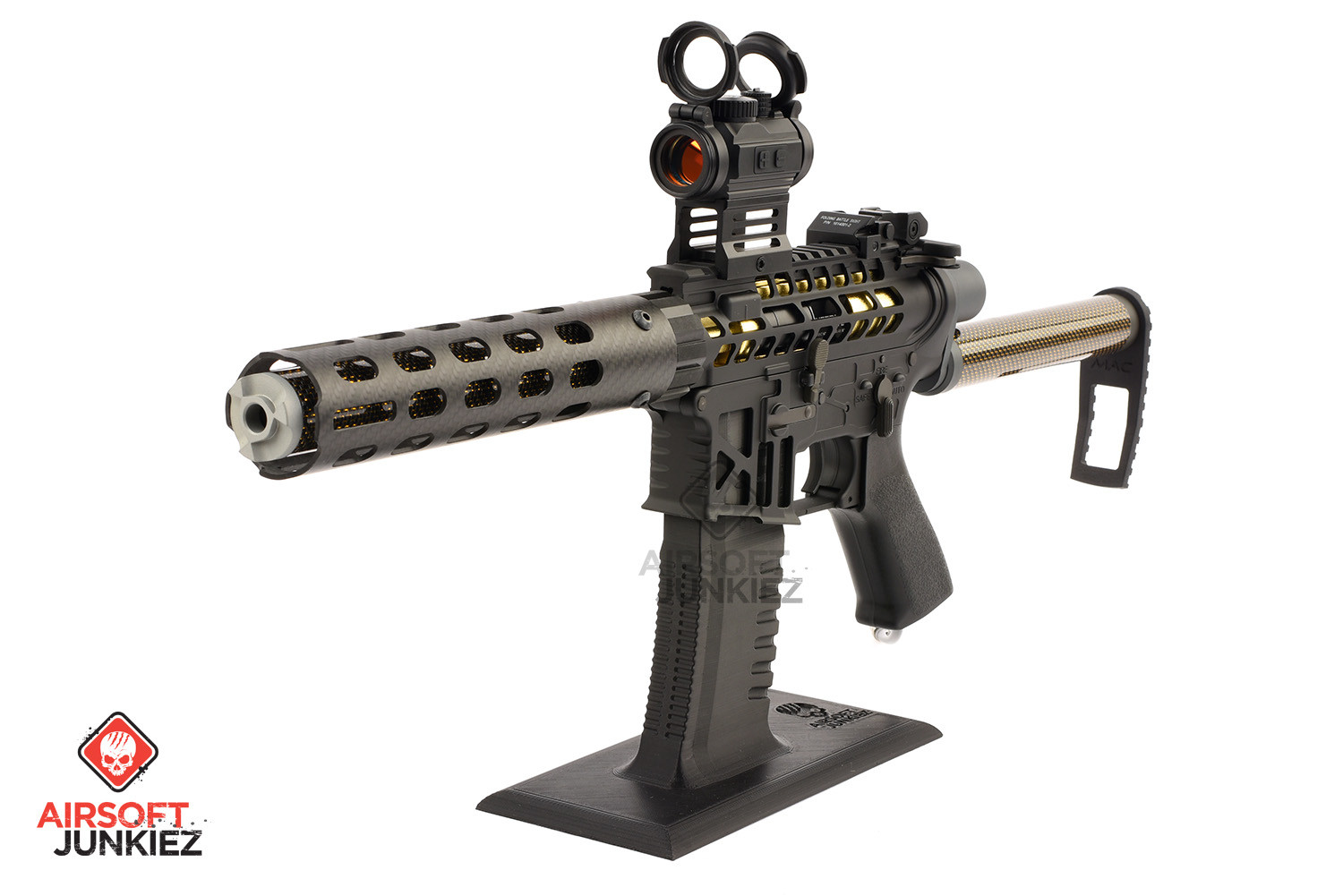 AirsoftJunkiez Custom Expert Series Gold Skeleton