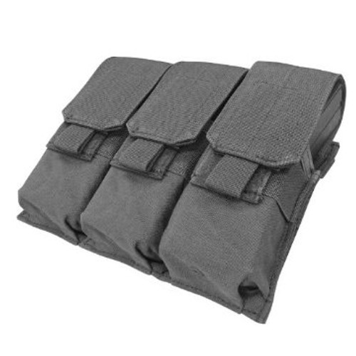 Condor Tactical Molle Triple Closed Top M4/M16 Mag Pouch - Black MA58-002