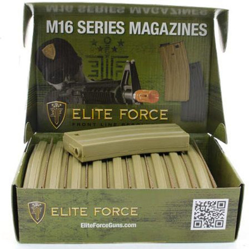 Elite Force 140rd Mid-Cap Magazine Tan for M4/M16 AEG (10pc Box) MNT-RS05L