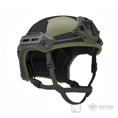 cft. docking military JK/mossgreen×black PTS MTEK FLUX HELMET (Black) - AirsoftJunkiez.com