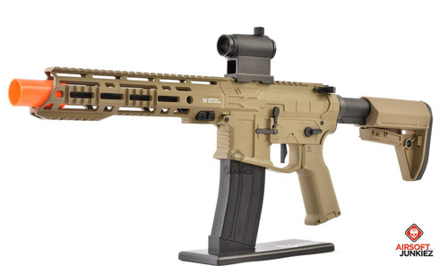 EMG Helios F4 Defense Licensed F4-15 ARS-L MLOK PDW M4 Airsoft AEG Rifle - Tan