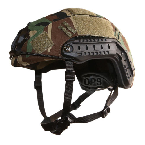 OPS Ops-core FAST Helmet Cover Woodland - AirsoftJunkiez.com