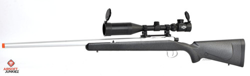 EMG Barrett Fieldcraft Airsoft Precision Bolt-Action Sniper Rifle with Featherweight Zero Trigger | Black w/ Stainless Barrel