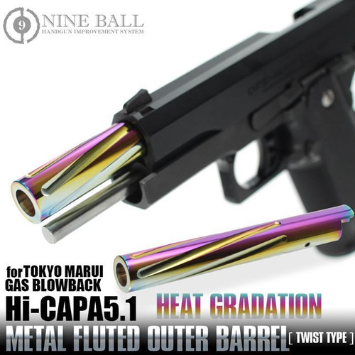 Nine Ball Hi-CAPA5.1 Fluted Outer Barrel <Twist> | Heat Gradation Nine Ball Hi-CAPA5.1 Fluted Outer Barrel <Twist> | Heat Gradation