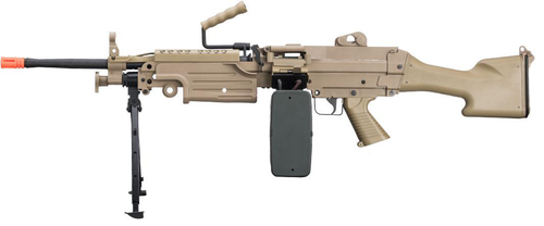 A&K / Cybergun FN Licensed "Middleweight" M249 SAW Machine Gun (Version: MK II / Tan)