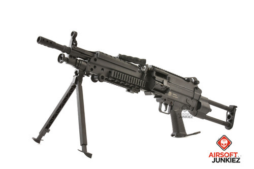 Cybergun FN Licensed M249 "Featherweight" Airsoft Machine Gun (Model: Para / Black / 400 FPS)