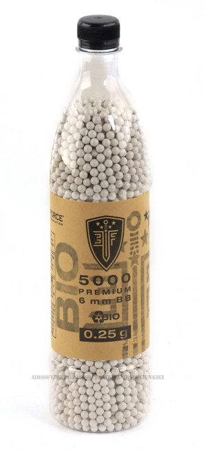 Bio-Degradable Elite force .25g BBs 5000 Bottle