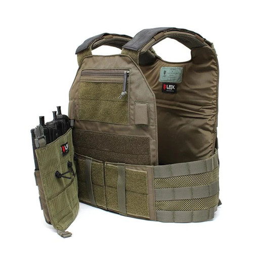 LBX 0300 Plate Carrier Woodland - AirsoftJunkiez.com