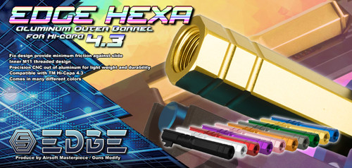 EDGE “HEXA” Aluminum Outer Barrel for Hi-CAPA 4.3| Select Color