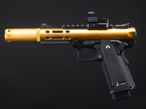 WE-Tech Galaxy Hi-CAPA Gas Blowback Airsoft Pistol (Color: Gold / Classic Frame / Tracer Package)