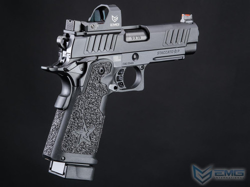 EMG Helios Staccato Licensed P 2011 CO2 Gas Blowback Airsoft Pistol (Model: Pro Grip / CNC / Gun Only)
