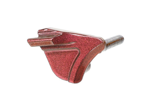 Nine Ball ZanShin Series Custom Aluminum Alloy Shortened Safety Lever (Type: Righty / Kurenai Red)