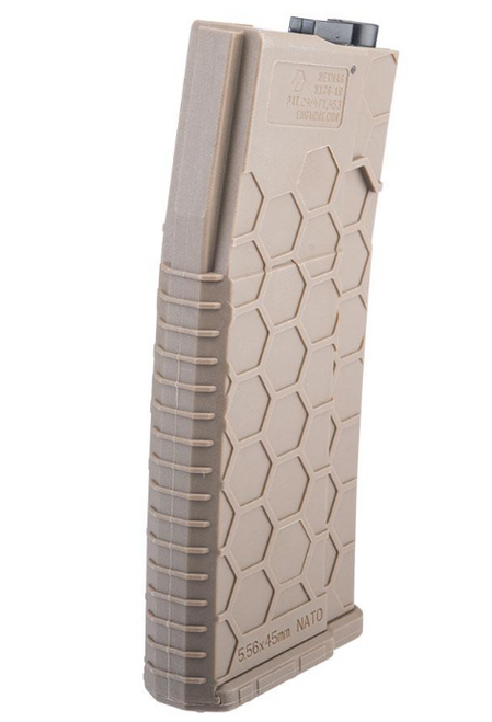 EMG Hexmag Licensed 230rd Polymer Mid-Cap Magazine for M4 / M16 Series Airsoft AEG Rifles (Color: Dark Earth / Single Magazine)