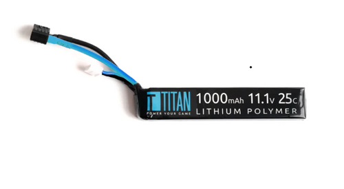 Titan LiPo 1000mAh 11.1v 25C Stick T-Plug (Deans)