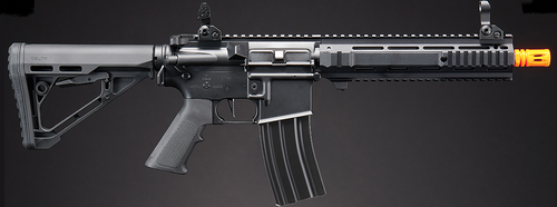 Lancer Tactical Gen 4 L119A2 M4/M16 Full Metal Airsoft Rifle - (Black)