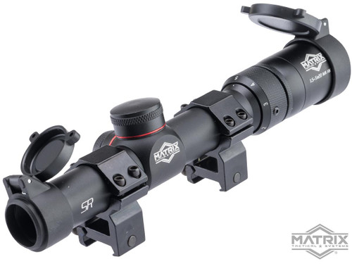 Matrix 1.5-5x20 "Hawk" Rifle Scope w/ Mounting Rings
