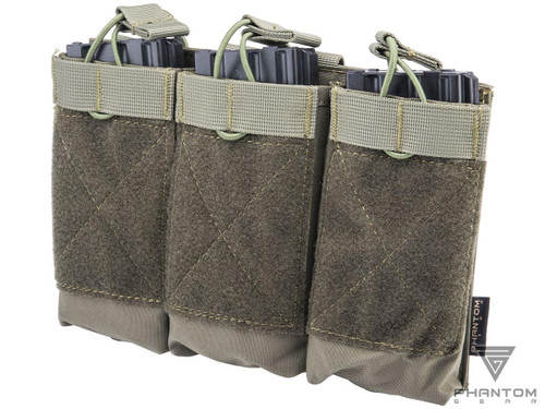 Phantom Gear Triple M4/M16 Open Top Magazine "Morale" Pouch | Color