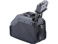Cybergun 2000 Round Auto-Winding Box Magazine for Airsoft M249 Series AEG (Color: Black)