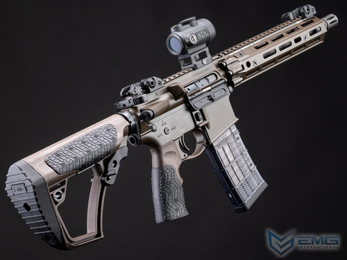EMG x Daniel Defense DDM4 RIII CGS Series Gas Blowback Airsoft Rifles - CYMA (Model: MK18 / FDE)
