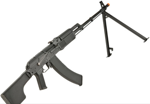 CYMA Standard RPK LMG Airsoft AEG Rifle w/ Steel Bipod and Polymer Folding Stock (Package: Gun Only)