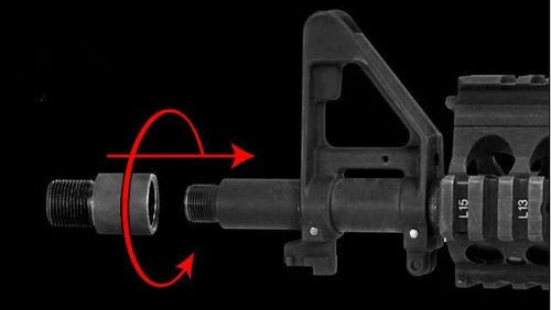 Matrix CNC 14mm Positive (+) to 14mm Negative (-) Flashhider / Barrel Adapter for Airsoft AEG