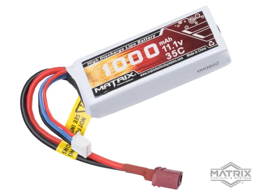 Matrix 11.1v 1000mAh 35C Stick Type LiPo Battery for EMG "Autobot" Electric Airsoft BB Loader