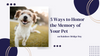 5 Ways to Honor the Memory of Your Pet on Rainbow Bridge Day