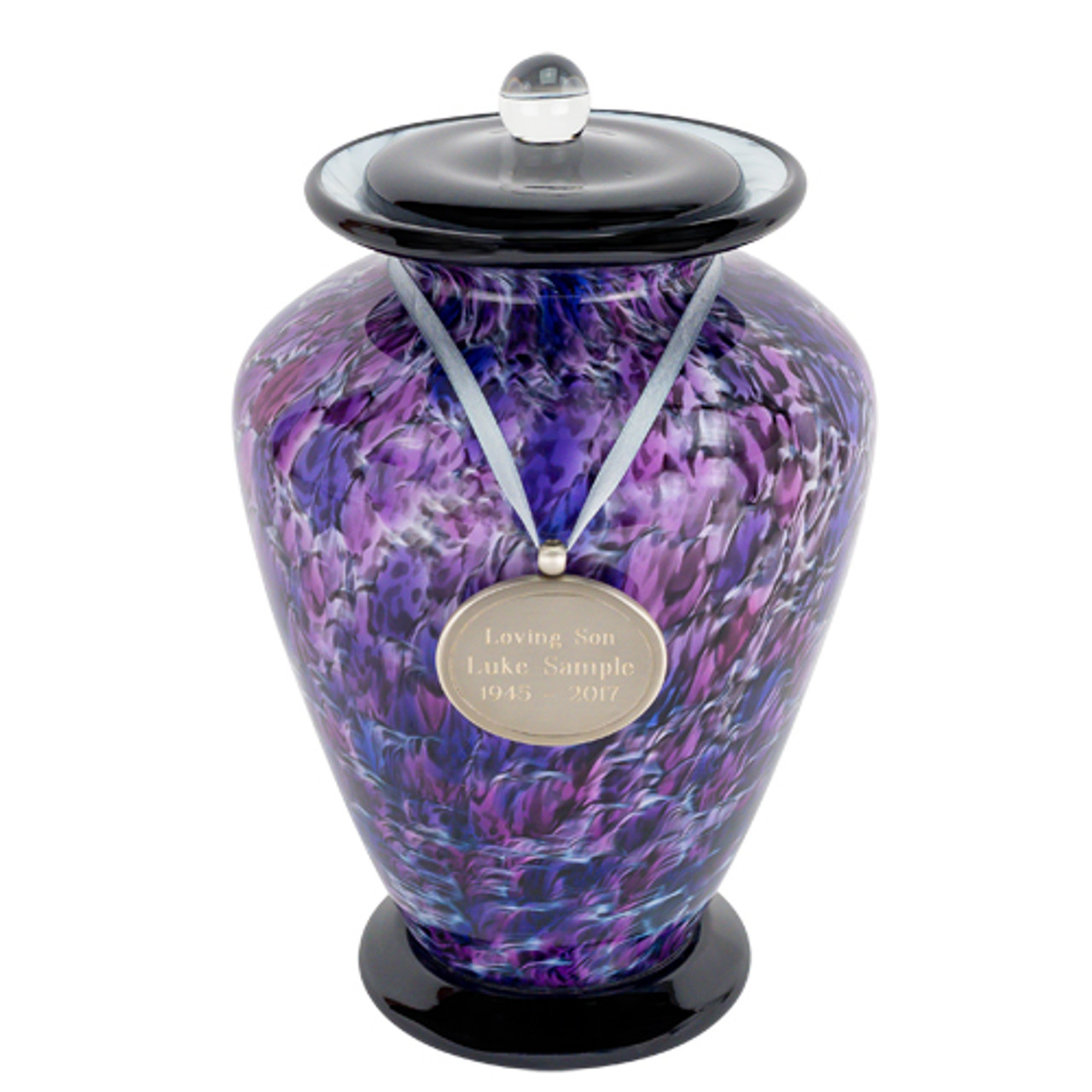 Cadence Hand Blown Glass Cremation Urn Glass Urns